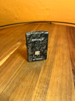 Benezette Elk County PA Camo Souvenir Sealed Unstruck Zippo Lighter