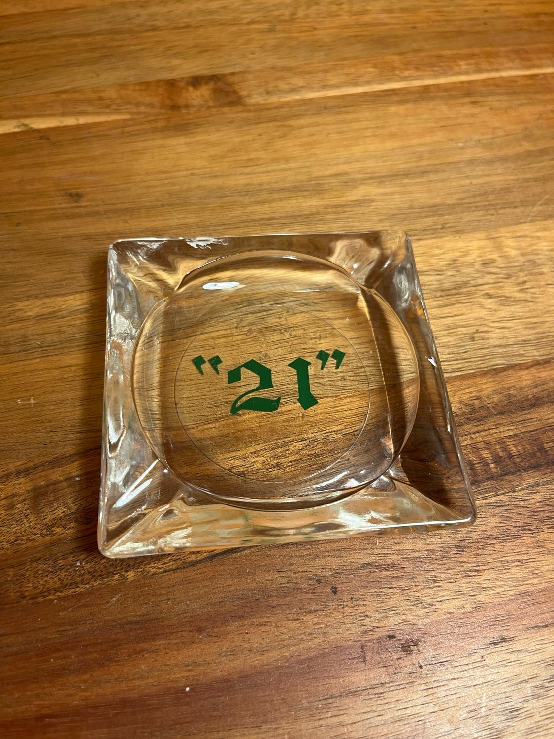 21 Glass Ashtray