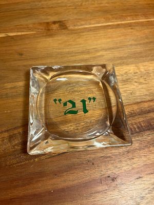 21 Glass Ashtray