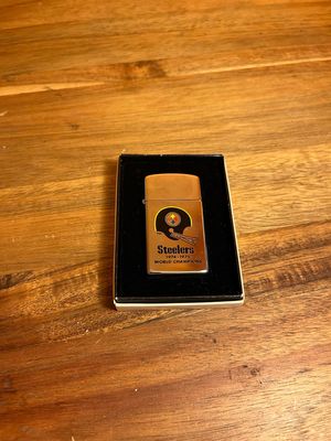 1982 Pittsburgh Steelers 1974-1975 World Champions Zippo Slim Lighter