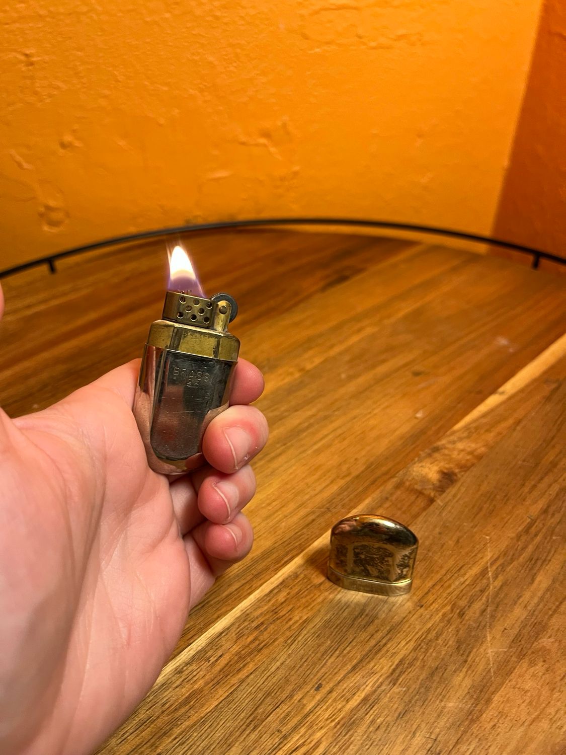 Worn Marlboro Brass No6 Capsule Lighter