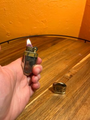 Worn Marlboro Brass No6 Capsule Lighter