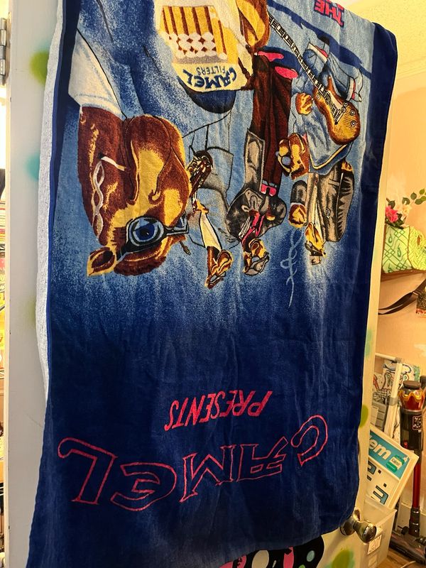 1990s Camel Presents The Hard Pack Beach Towel