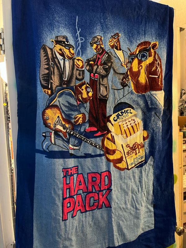 1990s Camel Presents The Hard Pack Beach Towel