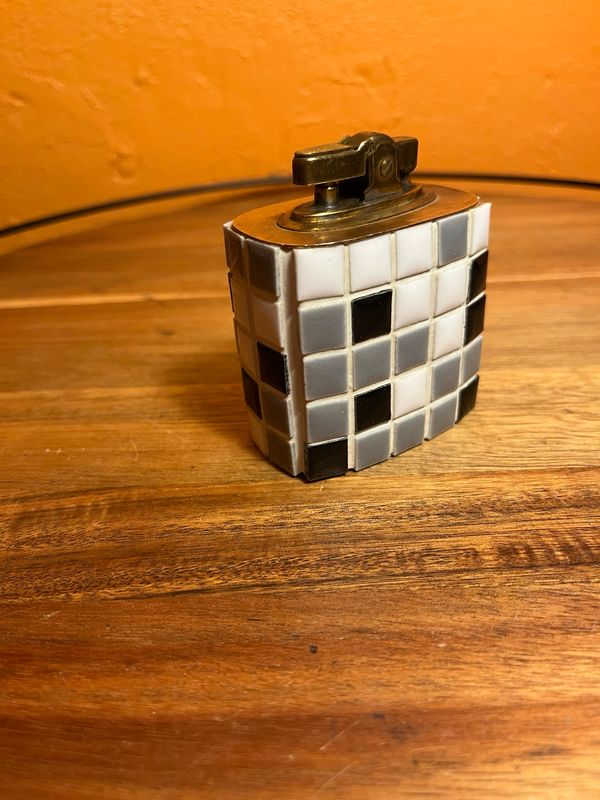 Napco Ceramic Tiled Table Lighter