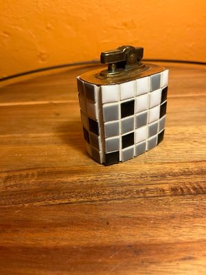 Napco Ceramic Tiled Table Lighter