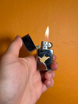 1962 Almost Heaven West Virginia Souvenir Zippo Slim Lighter