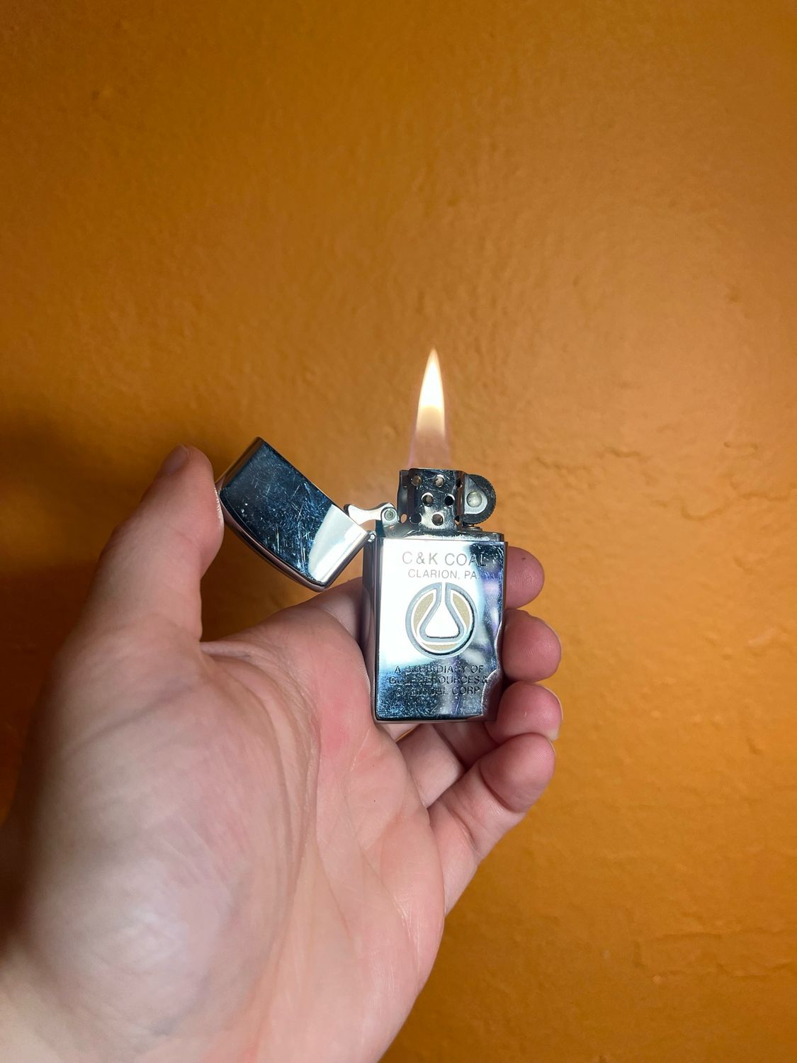 1979 C&amp;K Coal Clarion PA Zippo Slim Lighter