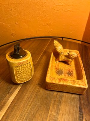 Personalized ‘To Gene Love Dot Xmas ‘69’ Squirrel Table Lighter Ashtray Set