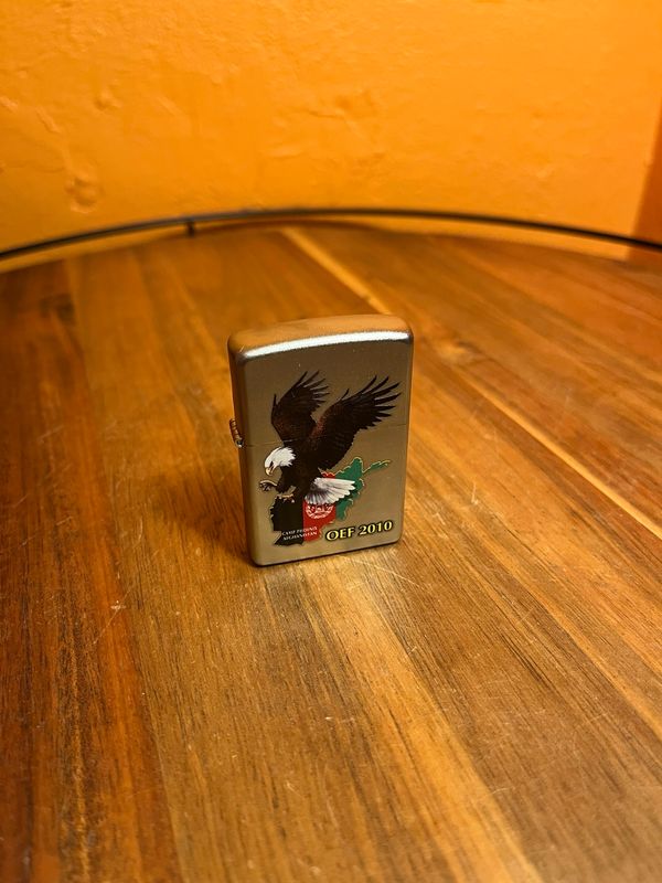 2010 Camp Freedom Afghanistan OAF 2010 Sealed Unstruck Zippo Lighter