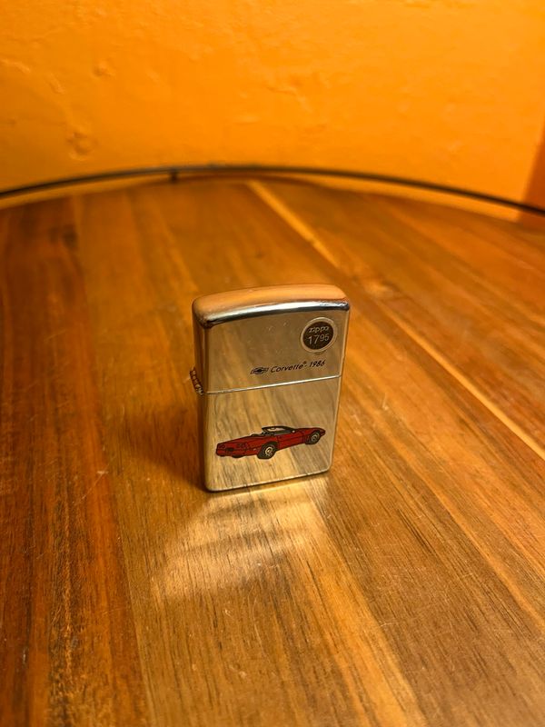 1993 1986 Corvette Sealed Unstruck Zippo Lighter