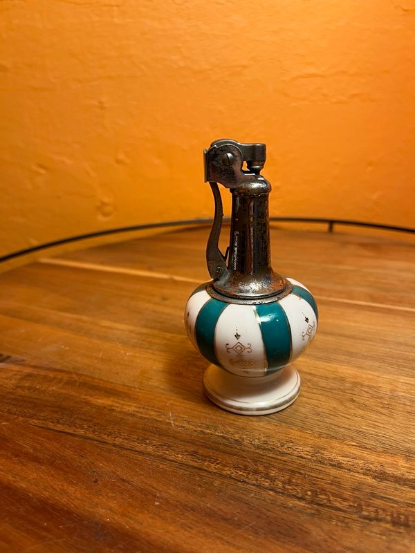 Handpainted Bone China Table Lighter