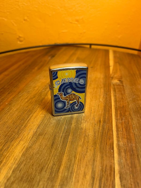 1999 Blue &amp; Yellow Camel Zippo Lighter