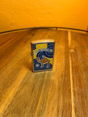 1999 Blue &amp; Yellow Camel Zippo Lighter