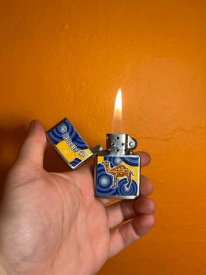 1999 Blue &amp; Yellow Camel Zippo Lighter