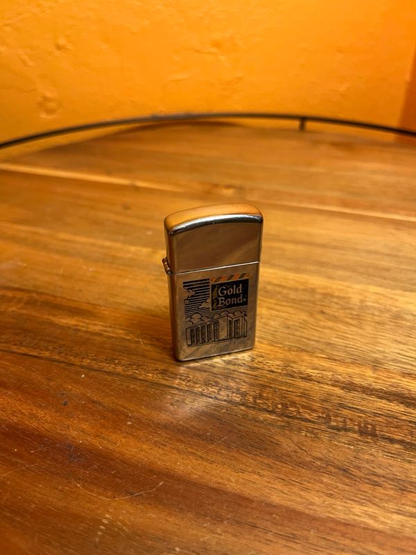 1966 Gold Bond Zippo Slim Lighter