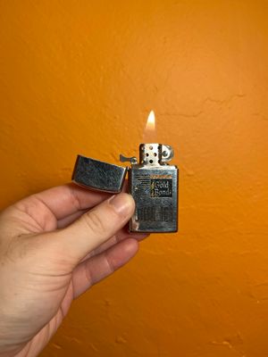 1966 Gold Bond Zippo Slim Lighter