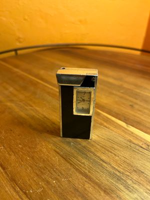 Swiss Made Black Clock Face Lighter