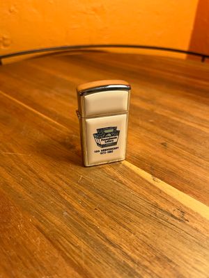 1982 Pennsylvania Lottery 10 Year Anniversary Double Sided Zippo Slim Lighter