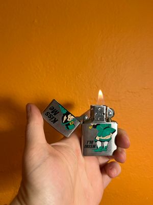2008 Kiss Me I’m Irish Leprechaun Zippo Lighter