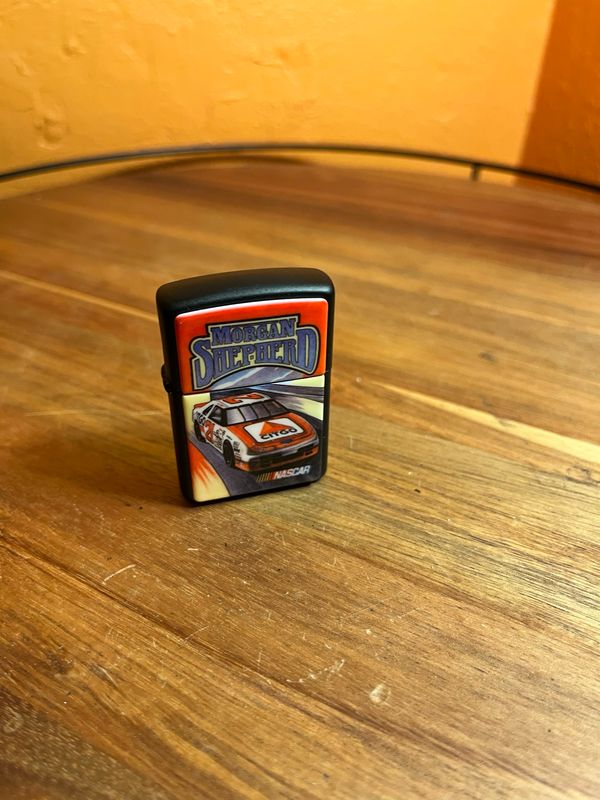 1995 Morgan Shepherd NASCAR Matte Black Zippo Lighter