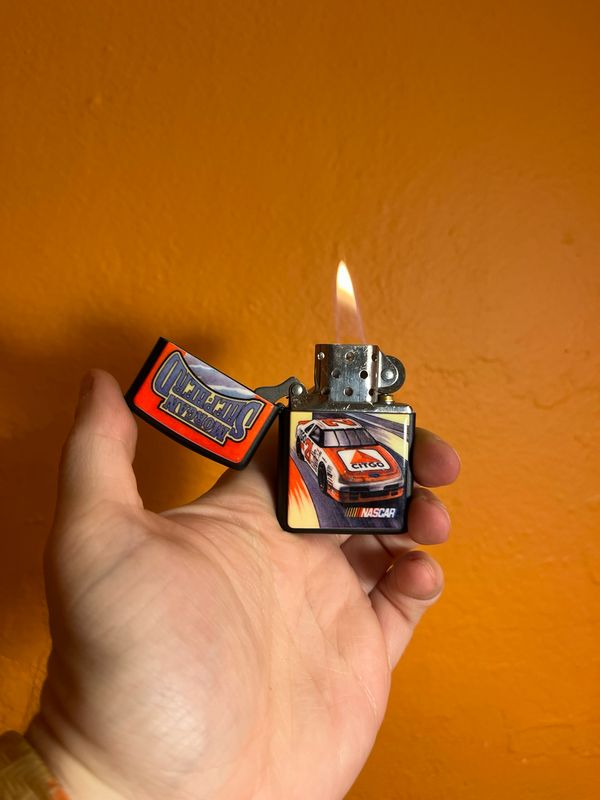 1995 Morgan Shepherd NASCAR Matte Black Zippo Lighter