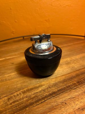 Blue Glass Table Lighter