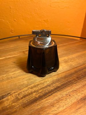 Smoky Glass Table Lighter