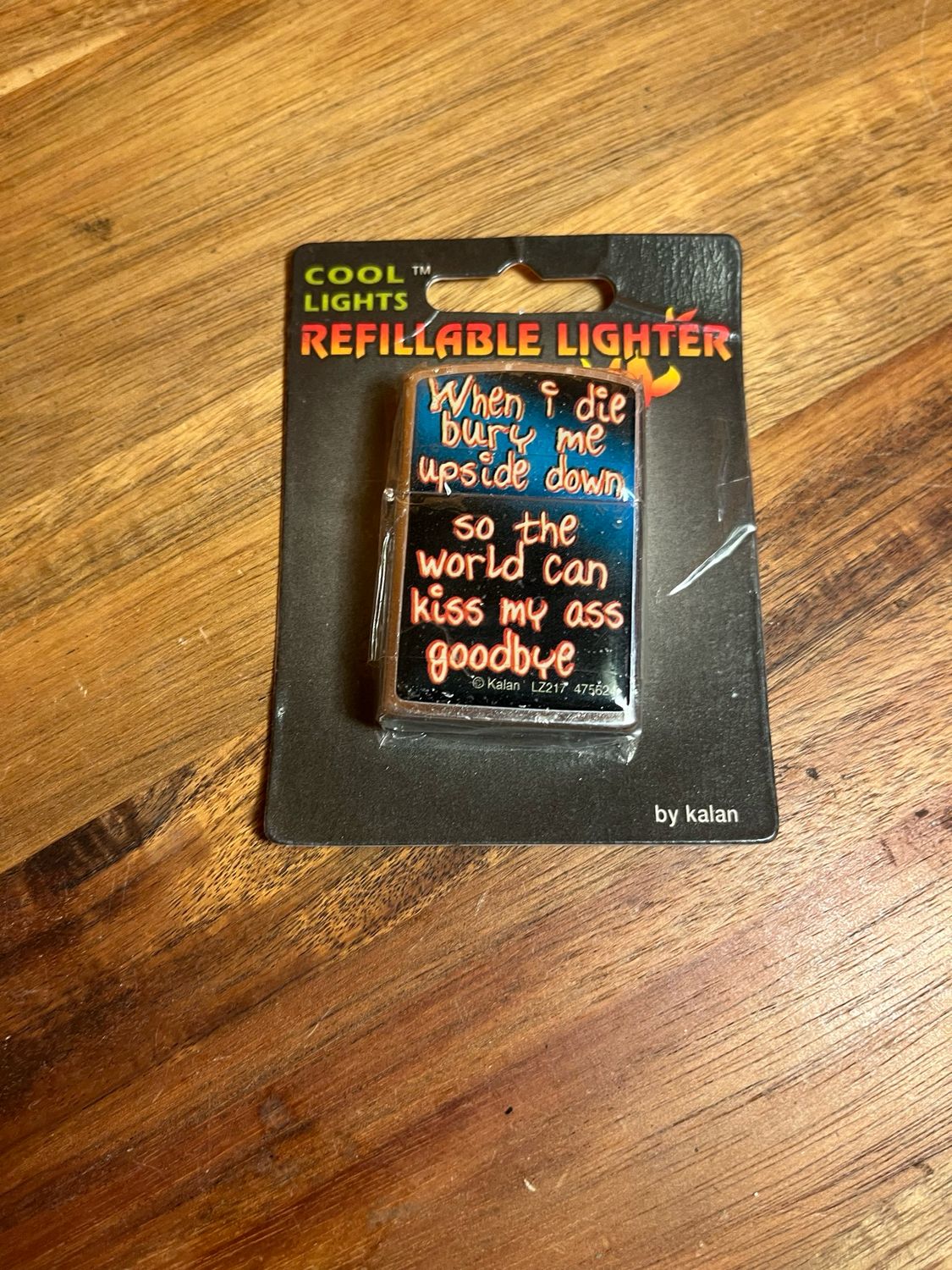 Kiss My Ass Flip Top Lighter