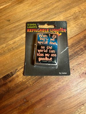 Kiss My Ass Flip Top Lighter
