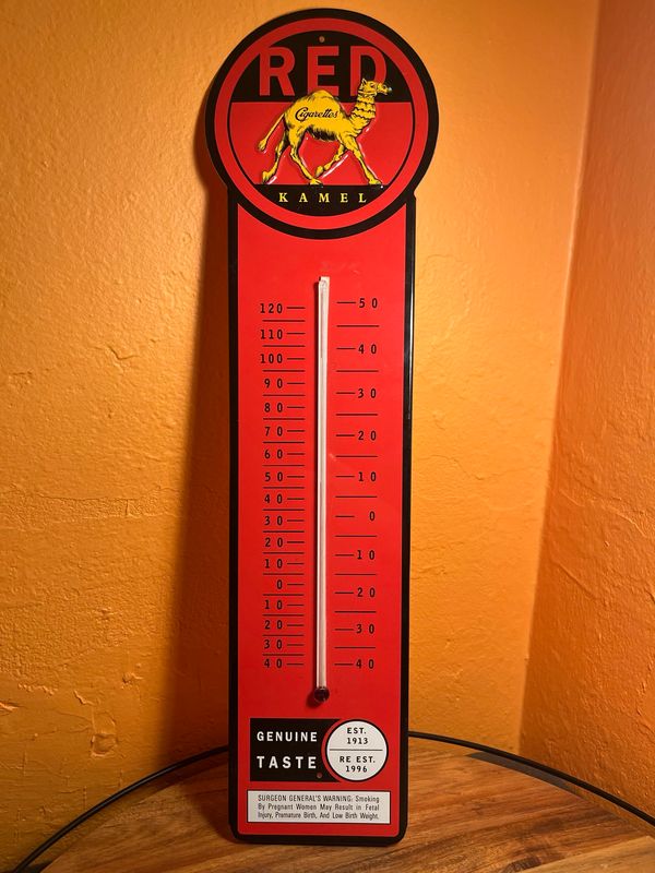 Red Kamel Cigarettes Thermometer