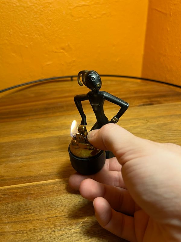 1920s American Minstrelry Table Lighter