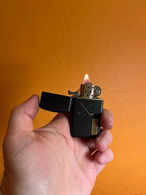 1992 Customized ‘Ralph’ Black Golfer Zippo Slim Lighter