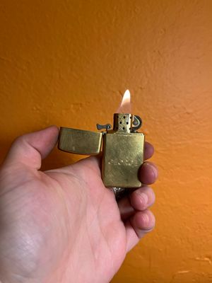 1992 Customized ‘George’ Brass Zippo Slim Lighter