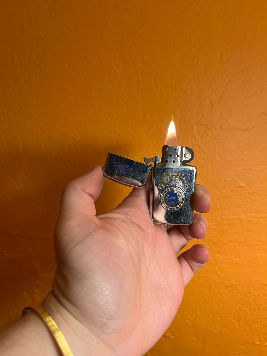 1976 Alaska Teamsters 959 Zippo Slim Lighter