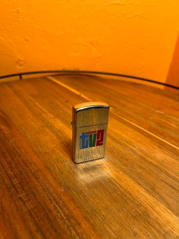 1969 WGR TV2 Buffalo Zippo Slim Lighter