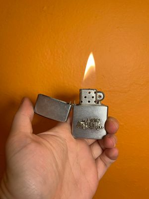 Trucker Emblem Flip Top Lighter