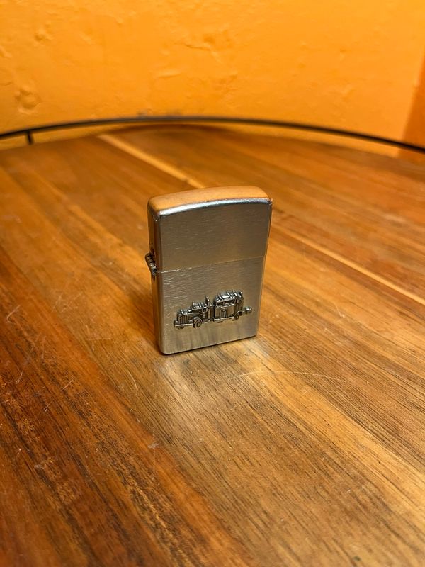 Trucker Emblem Flip Top Lighter