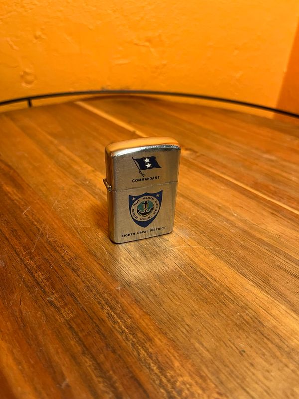 Commandant Eighth Naval District Flip Top Lighter