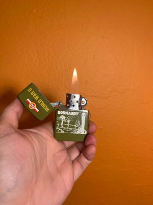 WWII Normandy 50th Anniversary Flip Top Lighter
