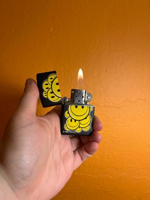 1997 Trevco Smileys Matte Black Zippo Lighter