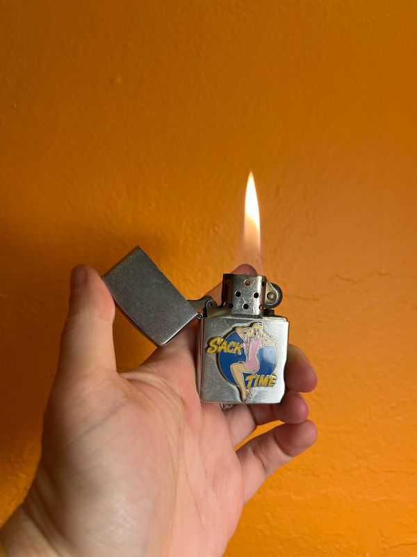 1989 Sack Time Pinup Nose Art Zippo Lighter