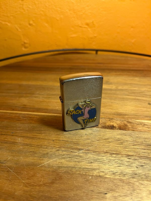 1989 Sack Time Pinup Nose Art Zippo Lighter