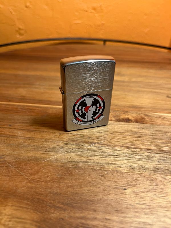 2002 VAW-125 Bulls Eye Bare Ace Pinup Military Zippo Lighter