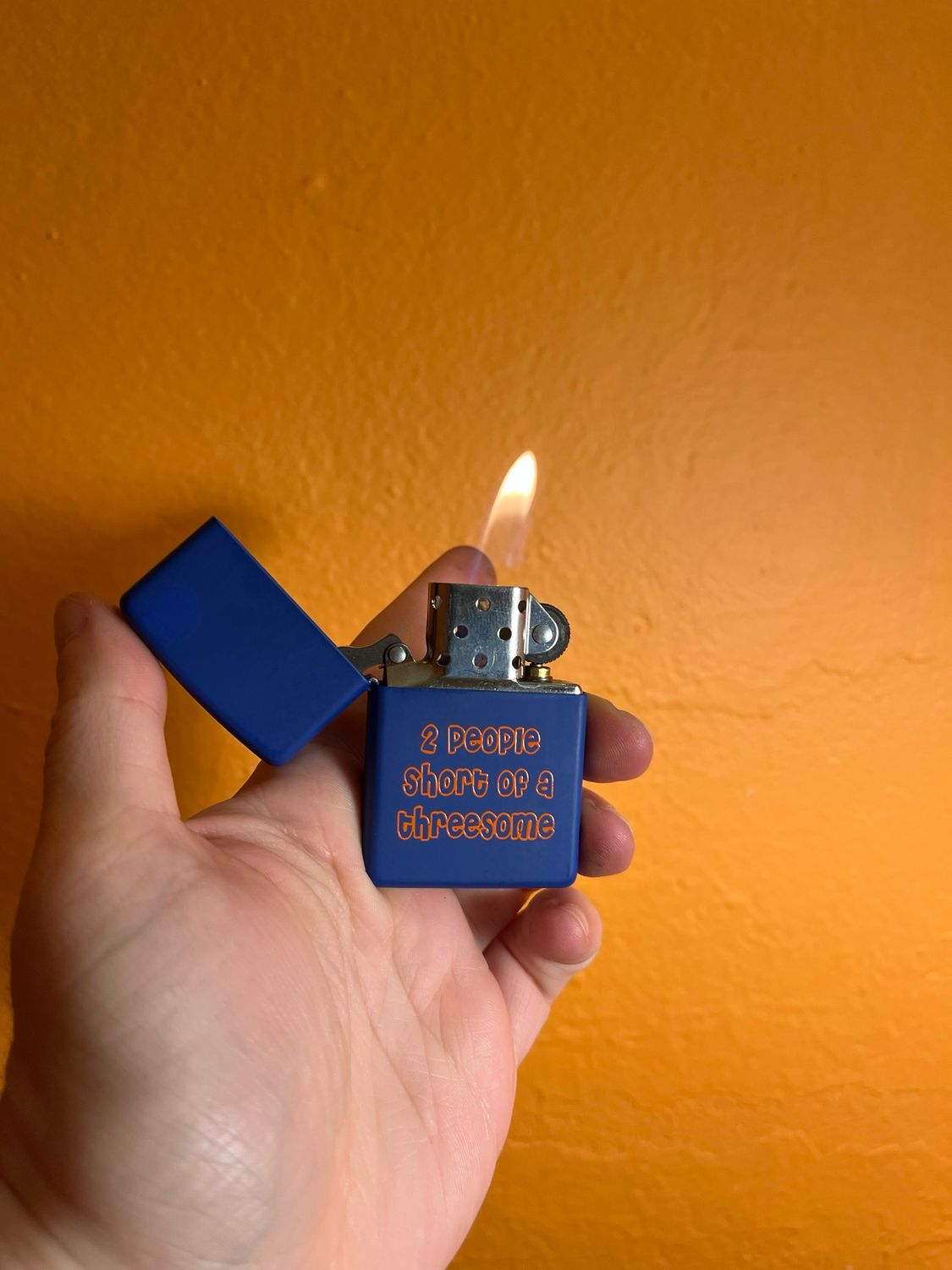 2009 Two People Short Of A Threesome Crass Humor Zippo Lighter