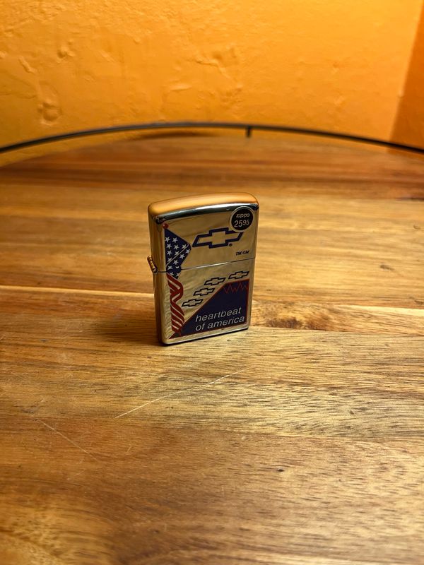 2000 Chevy Heartbeat Of America Sealed Unstruck Zippo Lighter