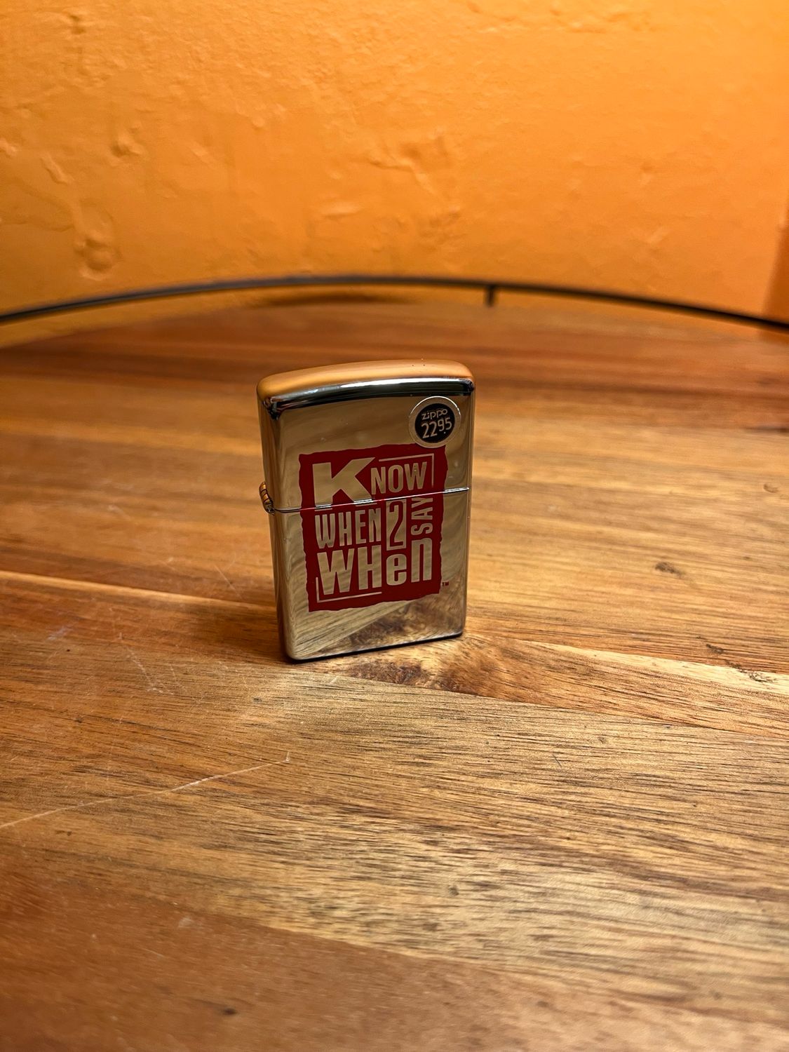1997 Know When To Say When Sealed Unstruck Zippo Lighter
