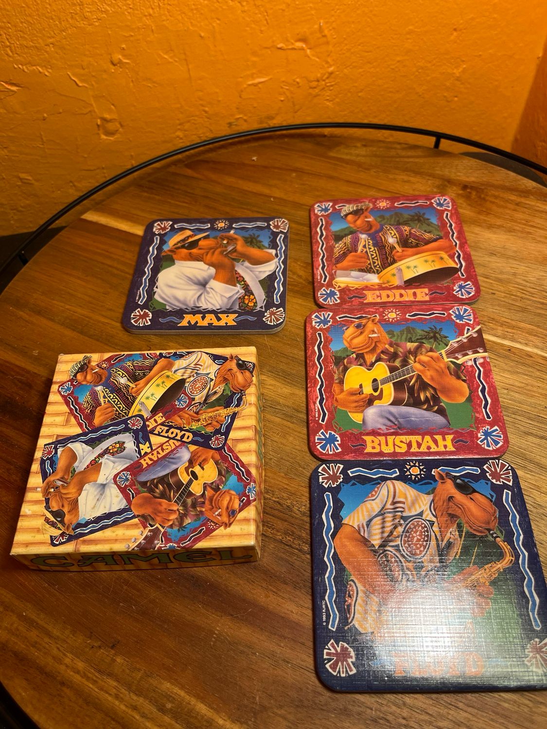 1990s Camel Hard Pack Coaster Set