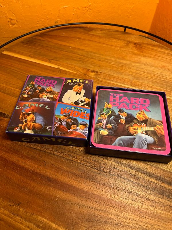 1990s Camel Hard Pack Wides Coaster Set
