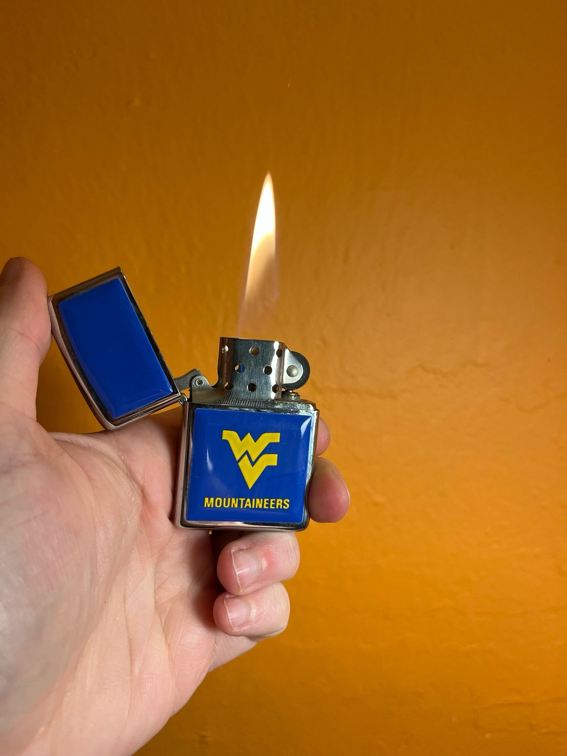 1982 West Virginia Mountaineers Zippo Lighter